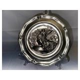 Pewter Decorative Plate from Holland.
