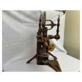 Antique Spinning Wheel 35 Inches by 32 Inches by 22 Inches.