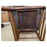 Two Matching Antique Wood Chairs. 21 Inches Wide by 38 Inches High.