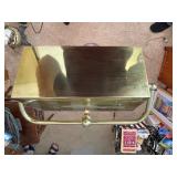 Antique Brass Reading Lamp. Has Adjustable Height and Tilt. Works.