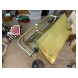 Antique Brass Reading Lamp. Has Adjustable Height and Tilt. Works.