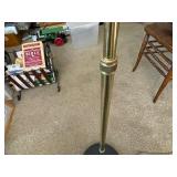 Antique Brass Reading Lamp. Has Adjustable Height and Tilt. Works.