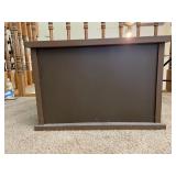Mid-Century Modern Cabinet with Sliding Doors. 22 Inches Wide by 17 Inches Deep by 15 Inches High.