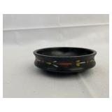 Rosemaled Plates and Bowl. Plates are 8 Inches and 6 Inches Diameter and Bowl is 4.5 Inches.