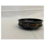 Rosemaled Plates and Bowl. Plates are 8 Inches and 6 Inches Diameter and Bowl is 4.5 Inches.