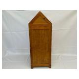 Wooden Swinging Top Trash Can.