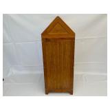Wooden Swinging Top Trash Can.
