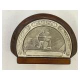 Heilag Olav Wood Napkin Holder Made in Kinsarvik, Norway by Hardanger Tredesign.