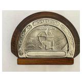 Heilag Olav Wood Napkin Holder Made in Kinsarvik, Norway by Hardanger Tredesign.