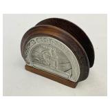 Heilag Olav Wood Napkin Holder Made in Kinsarvik, Norway by Hardanger Tredesign.