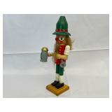 Wooden Nutcracker with Beer Stein.