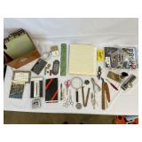 Variety of Vintage Office Supplies.