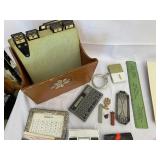 Variety of Vintage Office Supplies.