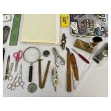 Variety of Vintage Office Supplies.