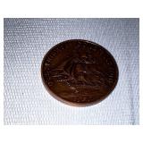 US Commemorative Coin Struck from Parts of the US Constellation, the First US Frigate.