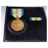 Two US Army Commemorative Medals and Bars.