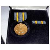 Two US Army Commemorative Medals and Bars.