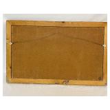 Maleri Print in Ornate Gold Frame Measuring 30 Inches by 18.5 Inches.