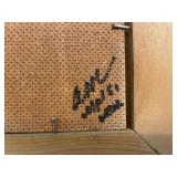 Maleri Print in Ornate Gold Frame Measuring 30 Inches by 18.5 Inches.