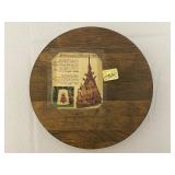Woodcarving of Borgund Stave Church. Hand Carved by Henning of Norway. Comes with Wood Stand and Doilies.