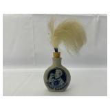 Trinket Box and Decorative Flask with Feather.
