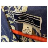 Large Lot of Short Sleeve Hawaiian/Island Shirts of All Brands. Size: Large.