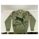Campus Virgin Wool Sweater. Size: Large.