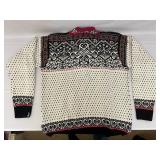 Scandinavian Style Cotton Sweater Made by Icewear from Iceland. Size: Large.