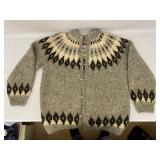 Wool Sweater and Knit Wool Pants. Size: Large.