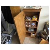 Four Shelf Storage Cabinet. Contents not included