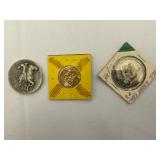 Commemorative Coins and Buckles.