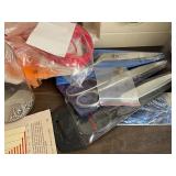Montgomery Ward Sewing Machine and Table with All Sewing Supplies as Seen in Pictures. Also Bench Included.
