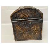 Decorative Wood Trunk. 10 Inches by 16 Inches by 12 Inches.