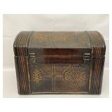 Decorative Wood Trunk. 10 Inches by 16 Inches by 12 Inches.
