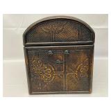Decorative Wood Trunk. 10 Inches by 16 Inches by 12 Inches.