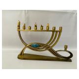 Brass Menorah. Beyagi Israel 9432.