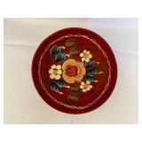 Various Decorative Norwegian Wood Bowls, Cups, Table Runners, Etc.