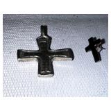 Pendant and Cross Earrings.
