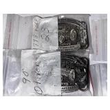 Variety of Lake Region Threshing Belt Buckles from Dalton & Albany, MN.