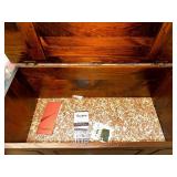 Wood Hope Chest. 17 Inches Wide by 36 Inches Long by 18 Inches High.