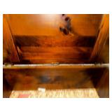 Wood Hope Chest. 17 Inches Wide by 36 Inches Long by 18 Inches High.