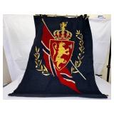 Tapestry: Norwegian Coat of Arms.