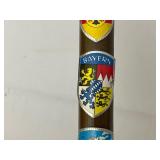 Walking Cane with Medallions from Germany and Switzerland.