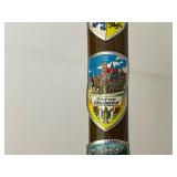 Walking Cane with Medallions from Germany and Switzerland.