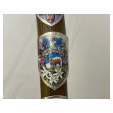 Walking Cane with Medallions from Germany and Switzerland.