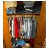 Contents of Entire Closet. Men