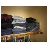 Contents of Entire Closet. Men