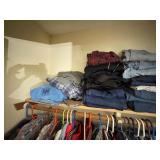 Contents of Entire Closet. Men
