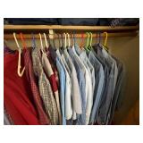 Contents of Entire Closet. Men