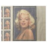 1995 Marilyn Monroe Commemorative $0.32 Postage Stamp Sheet.